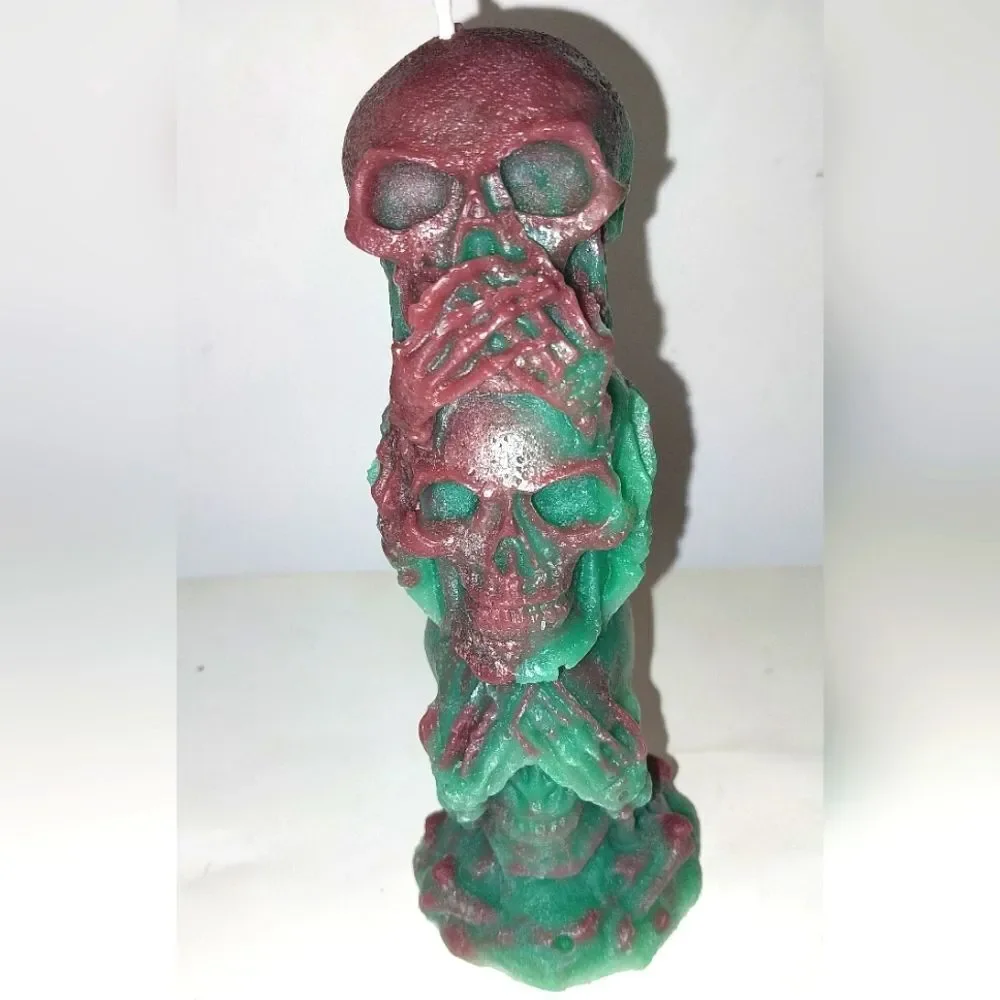 Hand crafted limited edition speak no evil hear no evil see no evil candle